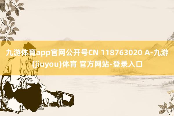 九游体育app官网公开号CN 118763020 A-九游(jiuyou)体育 官方网站-登录入口